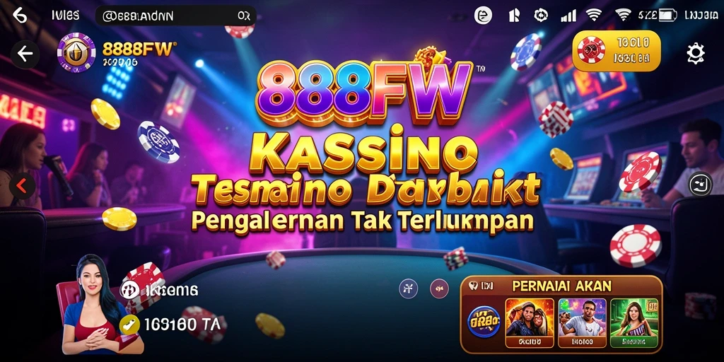 Screenshot permainan Kasino yang menampilkan aksi menarik di 888FW.