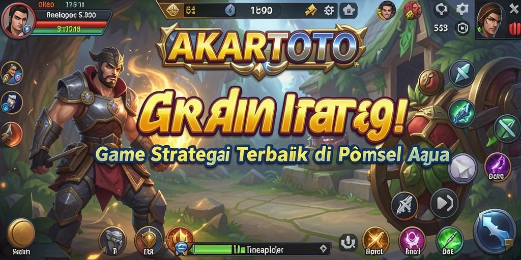 Screenshot AKARTOTO menunjukkan momen strategis saat membangun kerajaan.