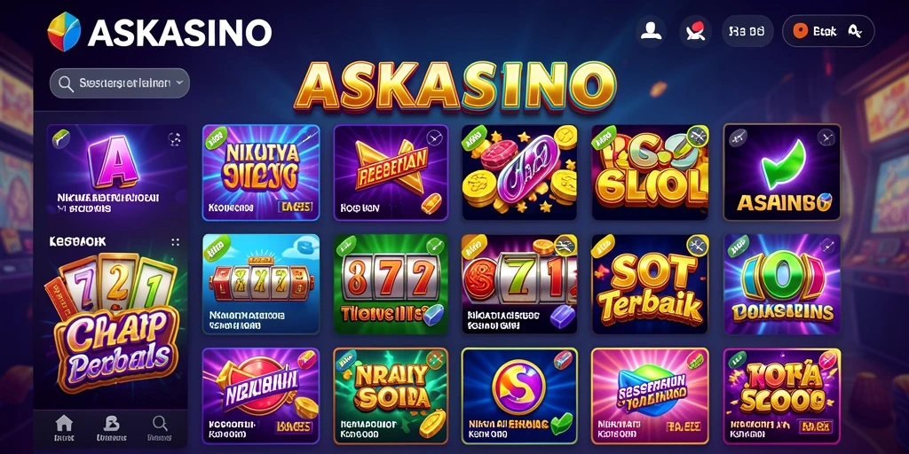Tampilan menarik dari gameplay slot ASKASINO yang penuh warna.