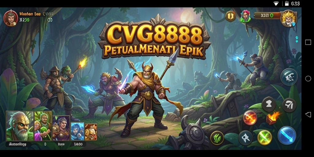 Screenshot utama CVG8888 menunjukkan petualangan seru yang mendebarkan.
