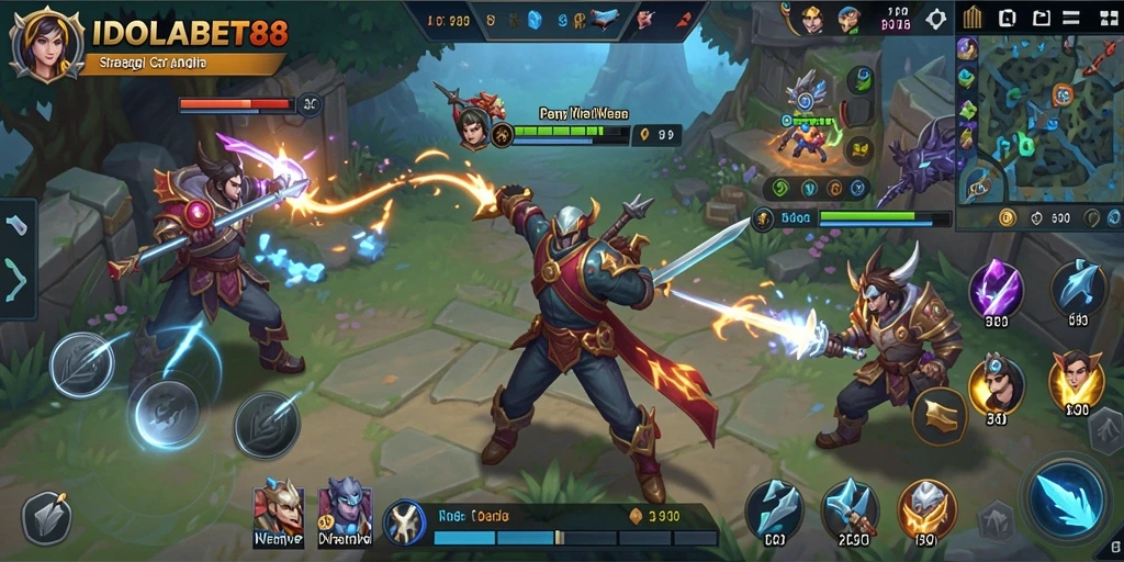 Tampilan gameplay menantang dari IDOLABET88 yang menunjukkan strategi cerdas.