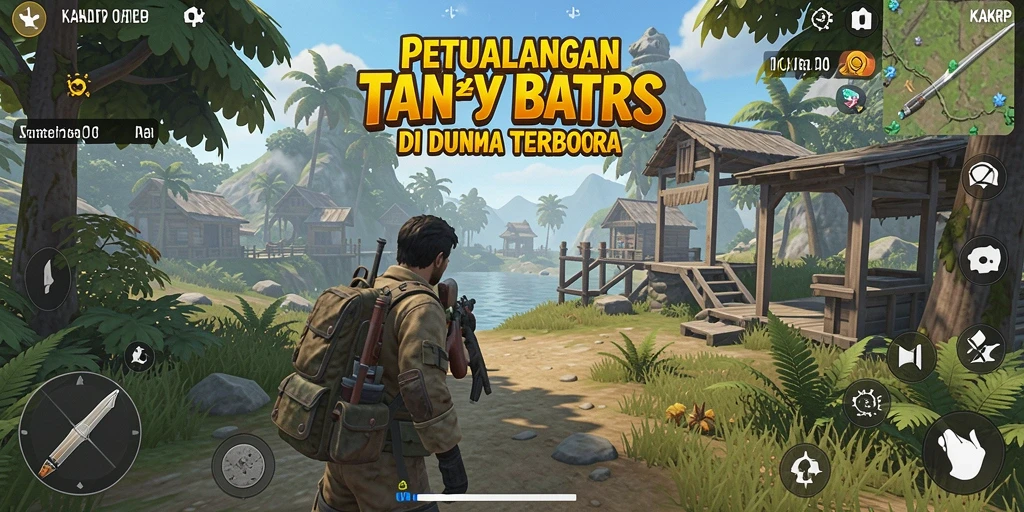 Screenshot gameplay KAKRP yang menampilkan eksplorasi dunia terbuka.