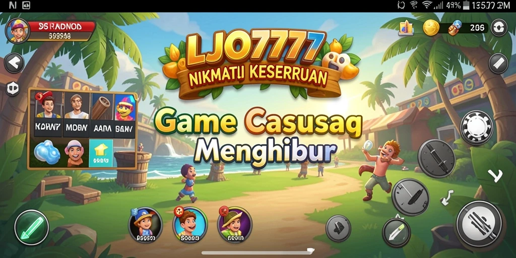 Tampilan gameplay seru dari LJO777 yang menampilkan misi menantang.
