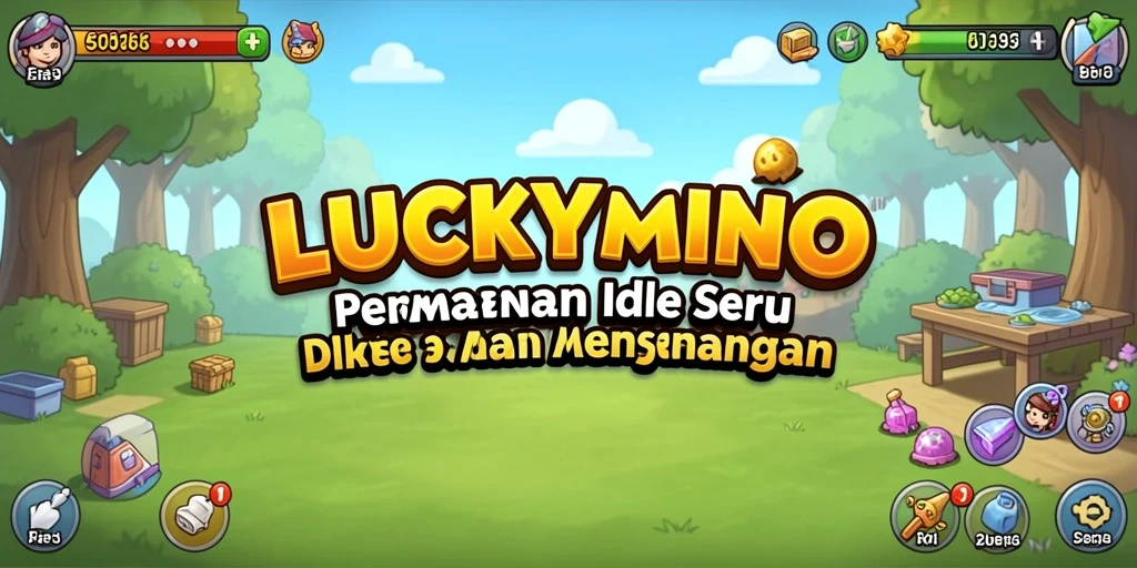 Screenshot gameplay LUCKYMINO yang menampilkan aksi Idle yang seru.