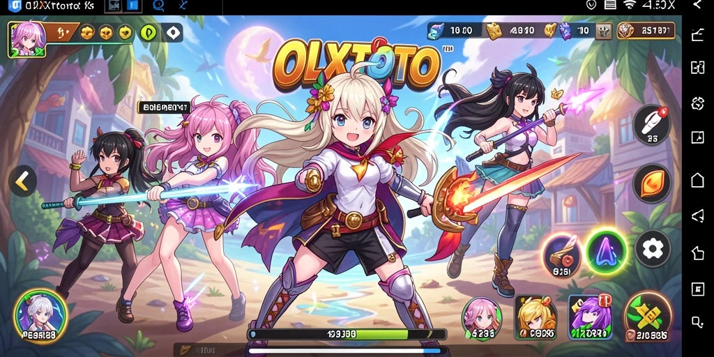 Screenshot gameplay OLXTOTO yang menunjukkan petualangan seru dalam dunia anime.