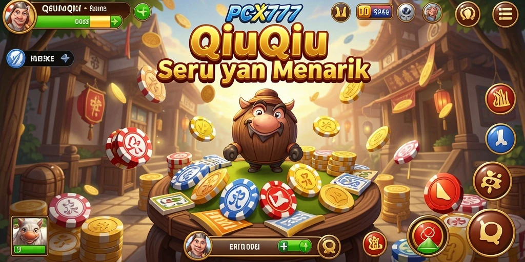 Gameplay QiuQiu seru di PCX777 dengan grafis menarik.