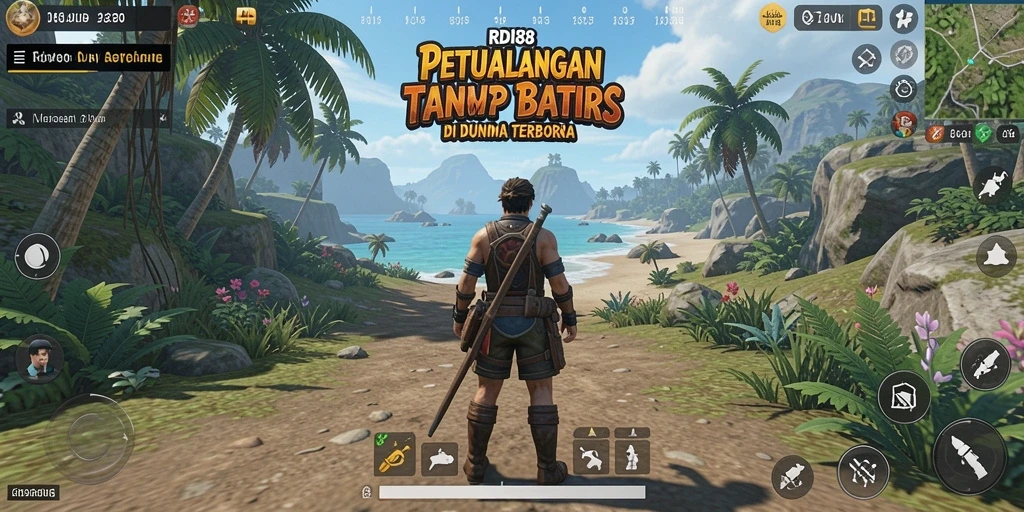 Tampilan gameplay menakjubkan dari RDI88 dalam dunia terbuka.
